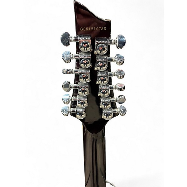 Used Schecter Guitar Research CSH12 Trans Red Hollow Body Electric Guitar