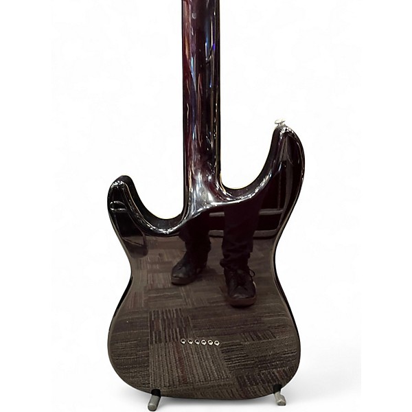 Used Schecter Guitar Research CSH12 Trans Red Hollow Body Electric Guitar