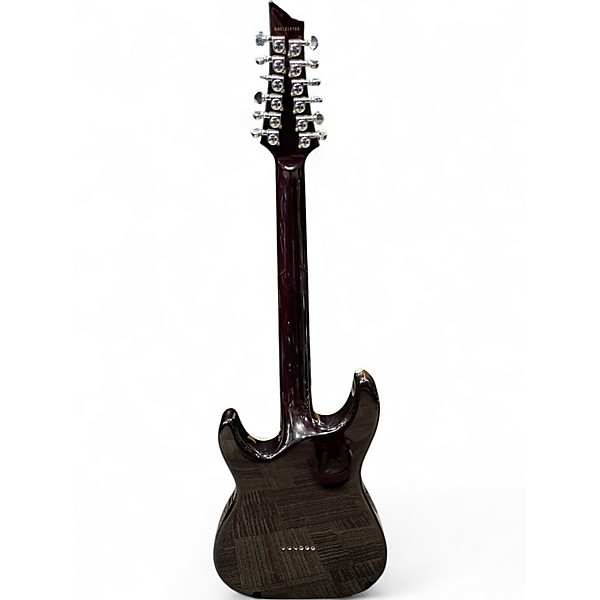 Used Schecter Guitar Research CSH12 Trans Red Hollow Body Electric Guitar