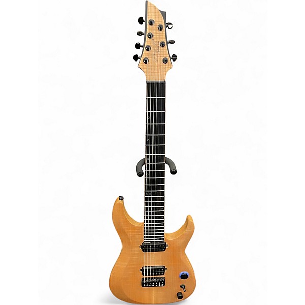 Used Schecter Guitar Research KM7 MKII MODDED Natural Solid Body Electric Guitar