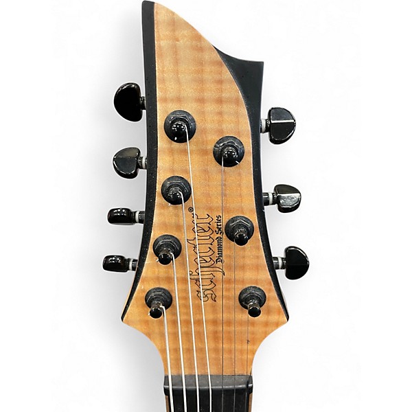 Used Schecter Guitar Research KM7 MKII MODDED Natural Solid Body Electric Guitar