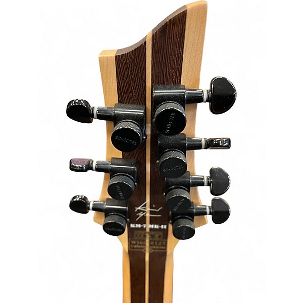 Used Schecter Guitar Research KM7 MKII MODDED Natural Solid Body Electric Guitar