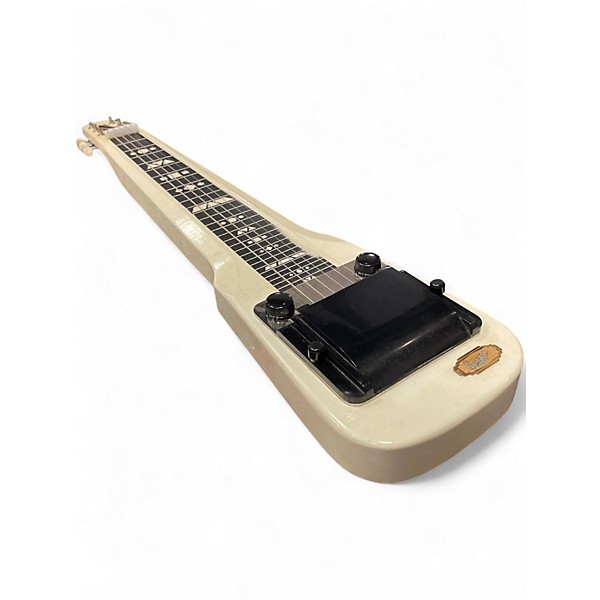 Vintage 1950s Supro Comet Arctic White Lap Steel