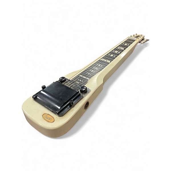 Vintage 1950s Supro Comet Arctic White Lap Steel