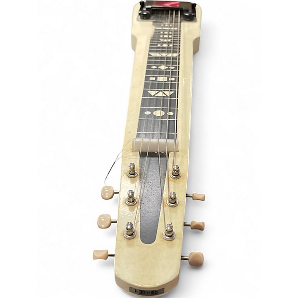 Vintage 1950s Supro Comet Arctic White Lap Steel
