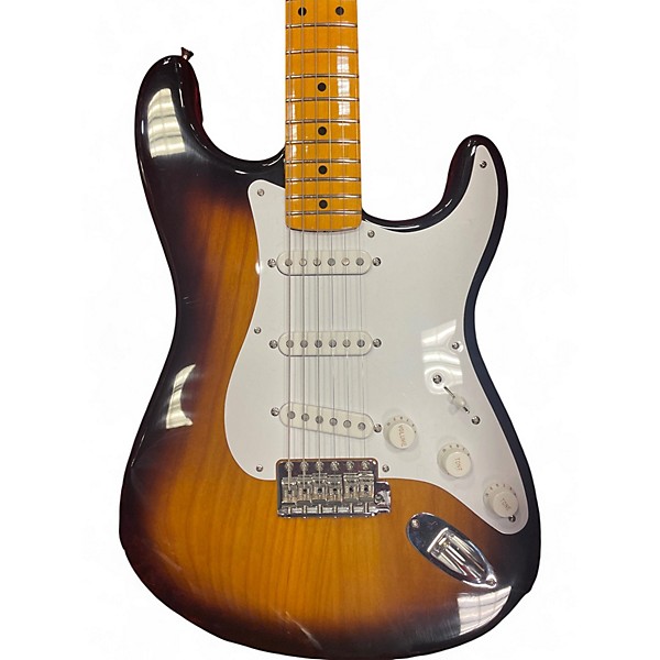 Used Fender 70th Anniversary 1954 Stratocaster 2 Tone Sunburst Solid Body Electric Guitar