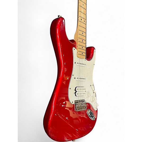 Used 2007 Fender Standard Stratocaster HSS Candy Apple Red Metallic Solid Body Electric Guitar