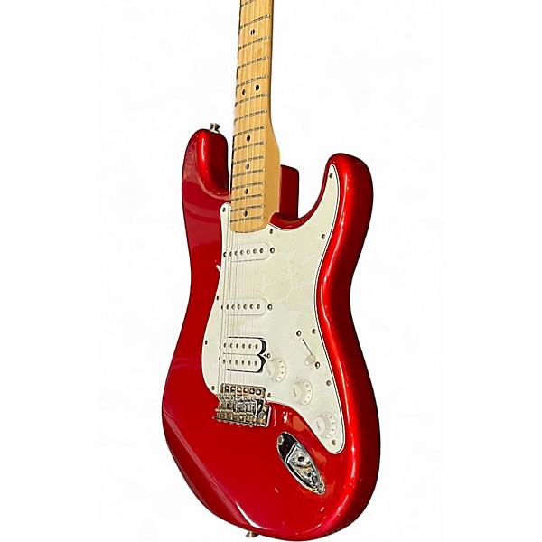 Used 2007 Fender Standard Stratocaster HSS Candy Apple Red Metallic Solid Body Electric Guitar