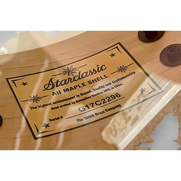 Used TAMA 14X8 Starclassic Snare Maple Molten Brown Burst Drum