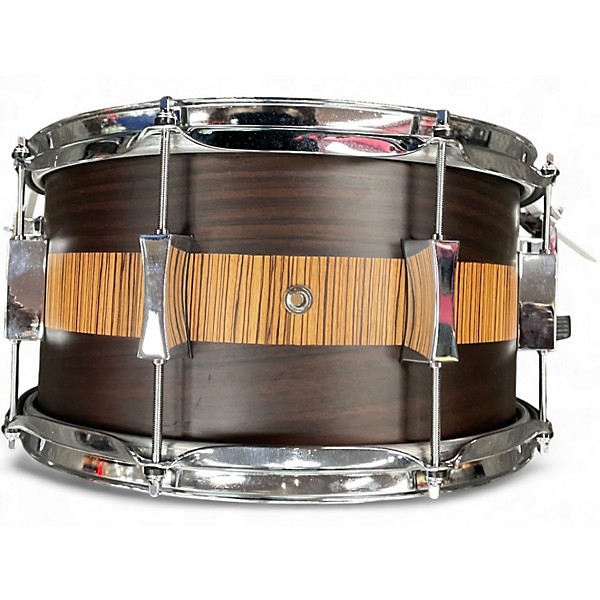 Used Pork Pie 14in ROSEWOOD ZEBRA MAPLE Natural Drum