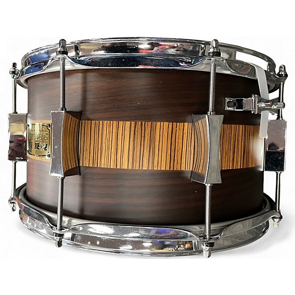 Used Pork Pie 14in ROSEWOOD ZEBRA MAPLE Natural Drum