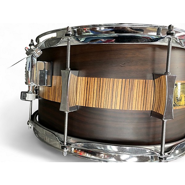 Used Pork Pie 14in ROSEWOOD ZEBRA MAPLE Natural Drum
