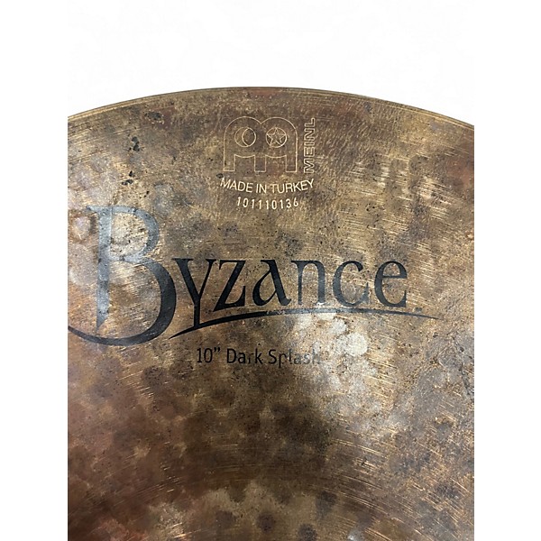 Used MEINL 10in Byzance Dark Splash Cymbal