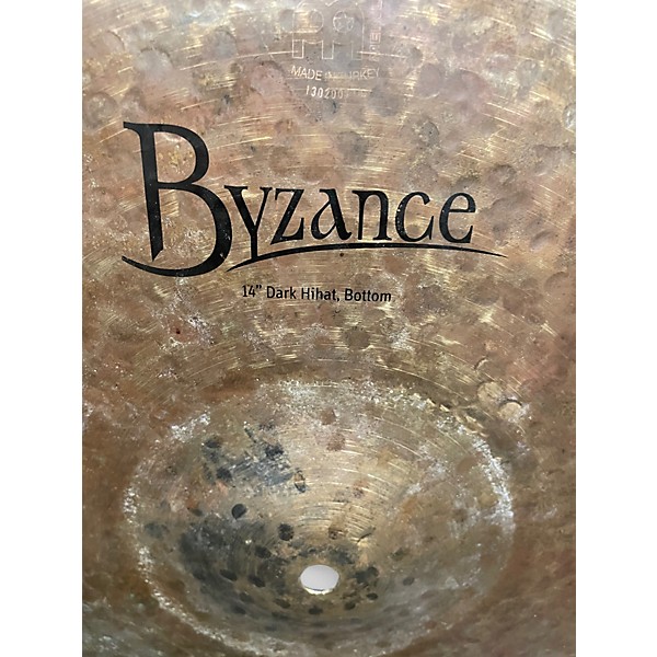 Used MEINL 14in BYZANCE DARK HIGH HAT BOTTOM Cymbal