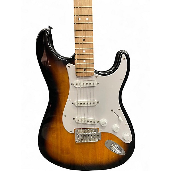Used Squier Standard Stratocaster 2 Color Sunburst Solid Body Electric Guitar