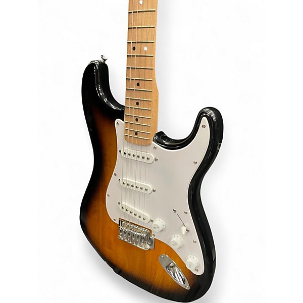 Used Squier Standard Stratocaster 2 Color Sunburst Solid Body Electric Guitar
