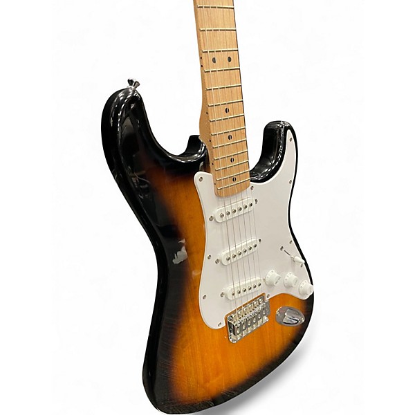 Used Squier Standard Stratocaster 2 Color Sunburst Solid Body Electric Guitar