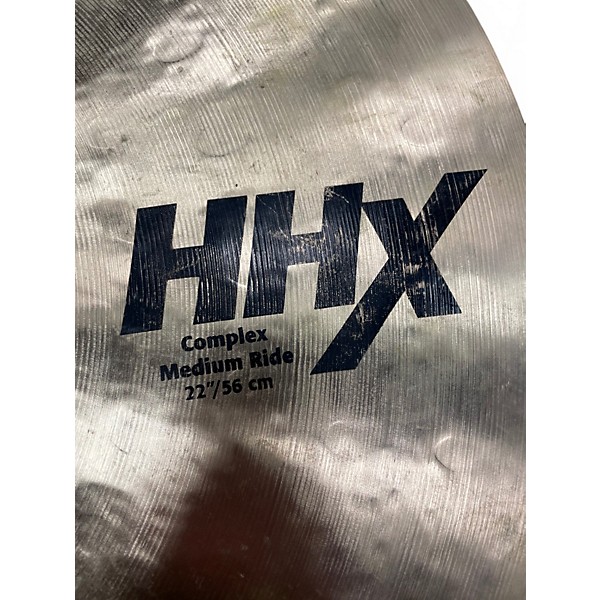 Used SABIAN 22in HHX Complex Medium Ride Cymbal