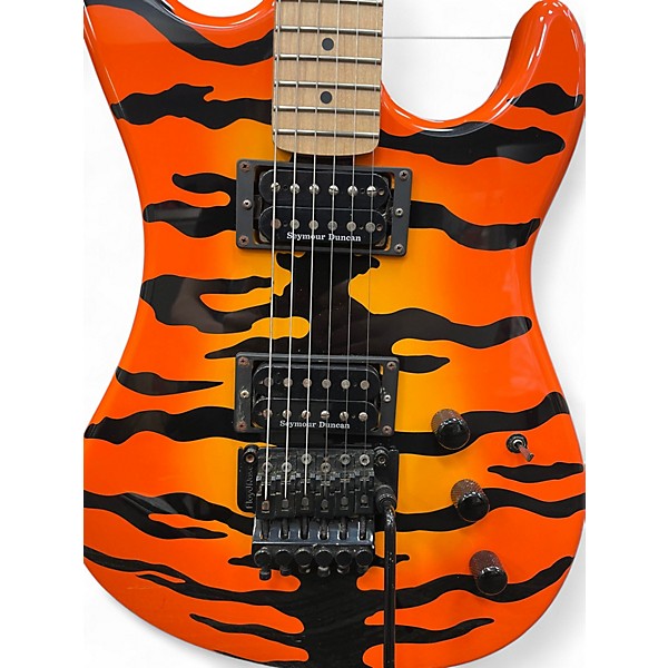 Used Kramer Pacer Vintage Reissue TIGER STRIPE Solid Body Electric Guitar