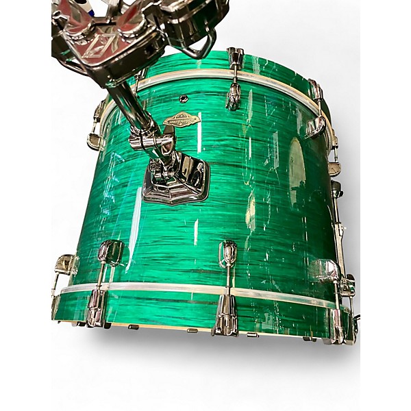 Used TAMA 4 Piece Starclassic Walnut Birch Limited Edition Jade Silk With Black Nickel Hardware Drum Kit