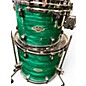 Used TAMA 4 Piece Starclassic Walnut Birch Limited Edition Jade Silk With Black Nickel Hardware Drum Kit