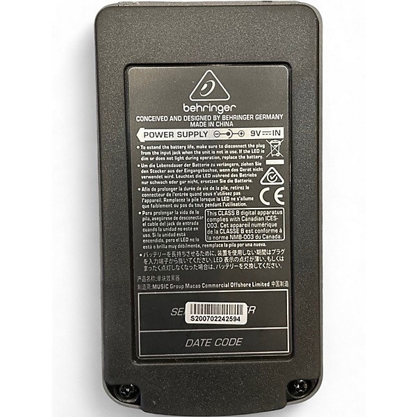 Used Behringer TU300 Chromatic Tuner Pedal