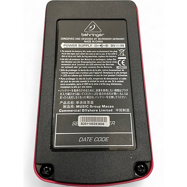 Used Behringer UM300 Ultra Metal Distortion Effect Pedal