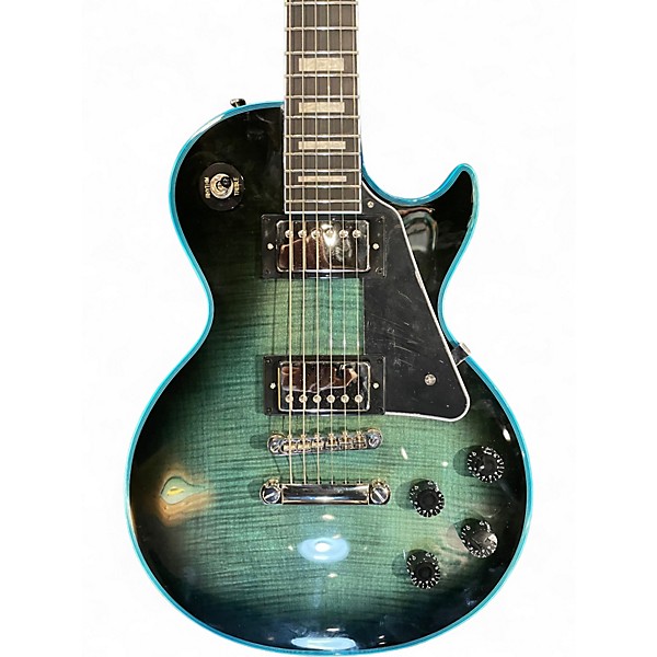 Used Epiphone Les Paul Custom Widow Ocean Blue Solid Body Electric Guitar