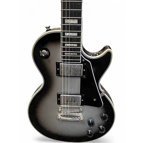 Used Epiphone Les Paul Custom Silverburst Solid Body Electric Guitar