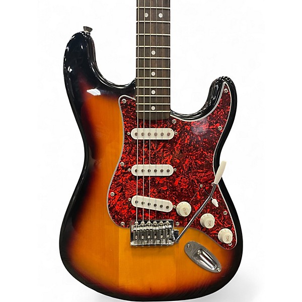Used 2008 Squier Bullet Stratocaster 2 Tone Sunburst Solid Body Electric Guitar