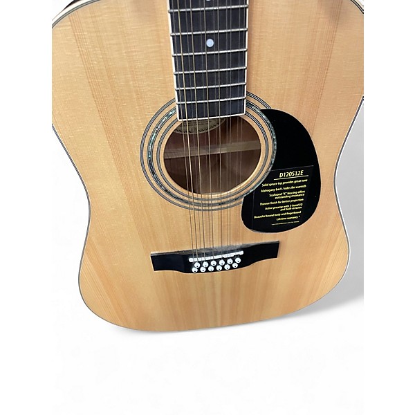 Used Mitchell d120s12e Natural 12 String Acoustic Guitar