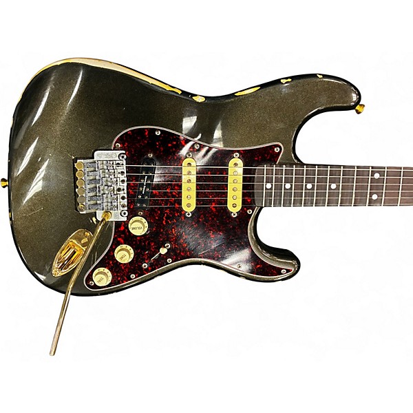 Used Fender Contemporary Strat BLACK SPARKLE Solid Body Electric Guitar