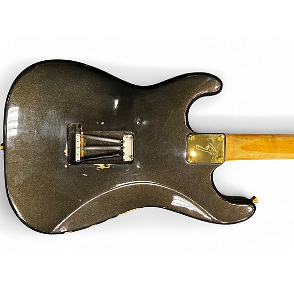 Used Fender Contemporary Strat BLACK SPARKLE Solid Body Electric Guitar