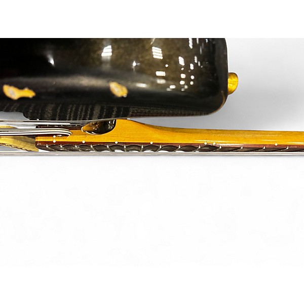 Used Fender Contemporary Strat BLACK SPARKLE Solid Body Electric Guitar