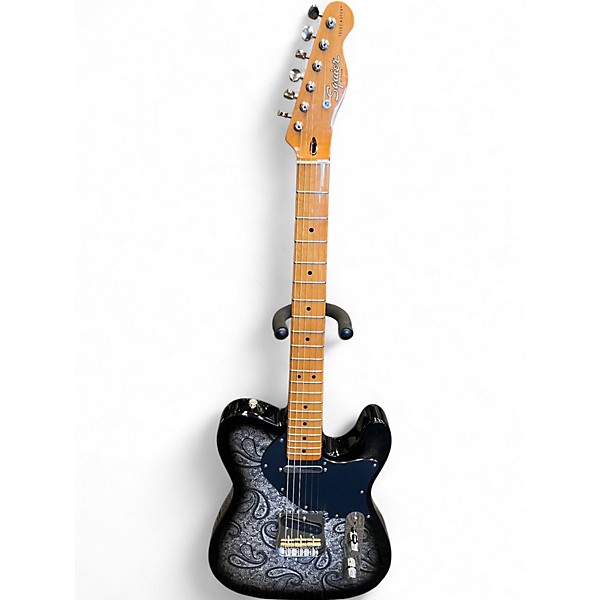 Used Miscellaneous Squier Telecaster All Parts Paisley Black Solid Body Electric Guitar