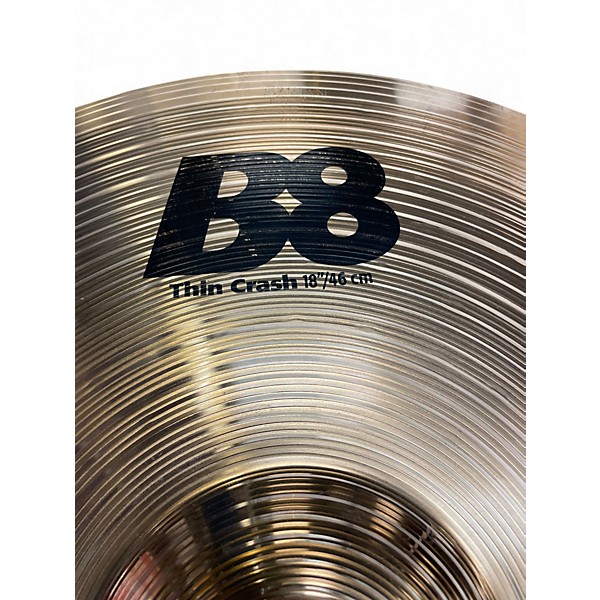 Used 2017 SABIAN 18in B8 Thin Crash Cymbal