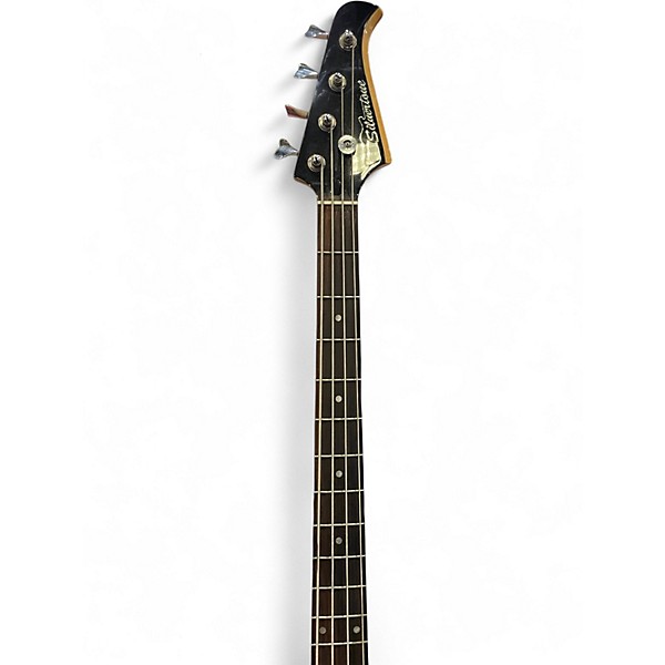 Used Silvertone SSLB-11 Black Electric Bass Guitar