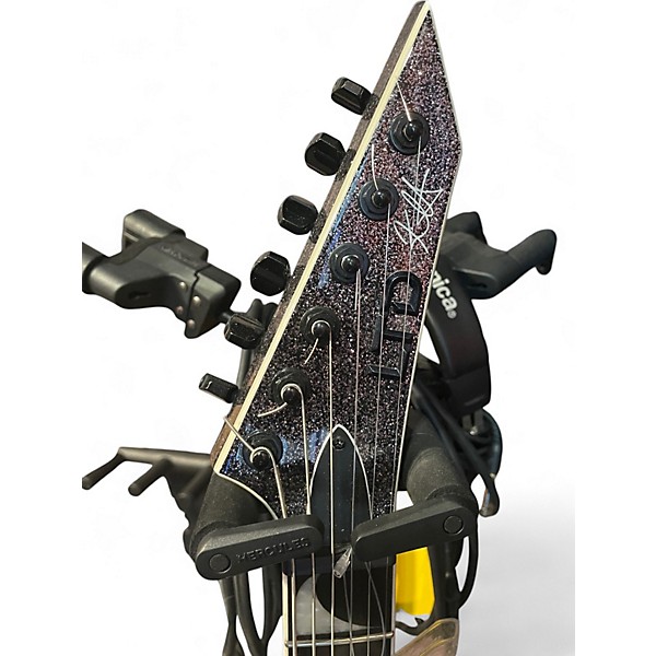 Used ESP LTD KH-V Black Sparkle Solid Body Electric Guitar