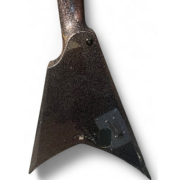 Used ESP LTD KH-V Black Sparkle Solid Body Electric Guitar