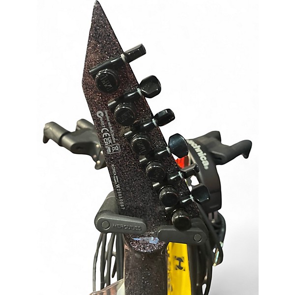 Used ESP LTD KH-V Black Sparkle Solid Body Electric Guitar