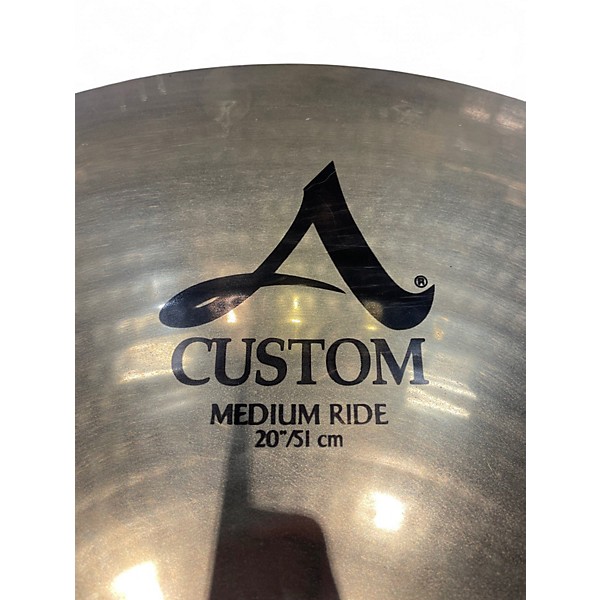 Used Zildjian 20in A Custom Medium Ride Cymbal