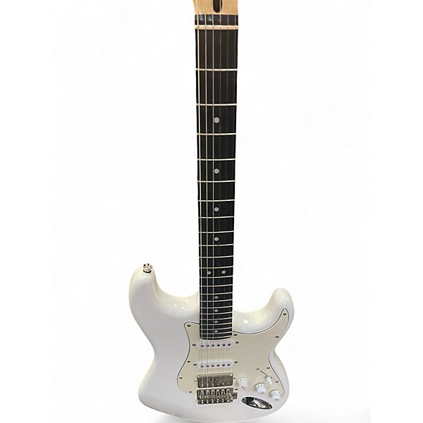 Used Donner SEEKER SERIES Classic White Solid Body Electric Guitar