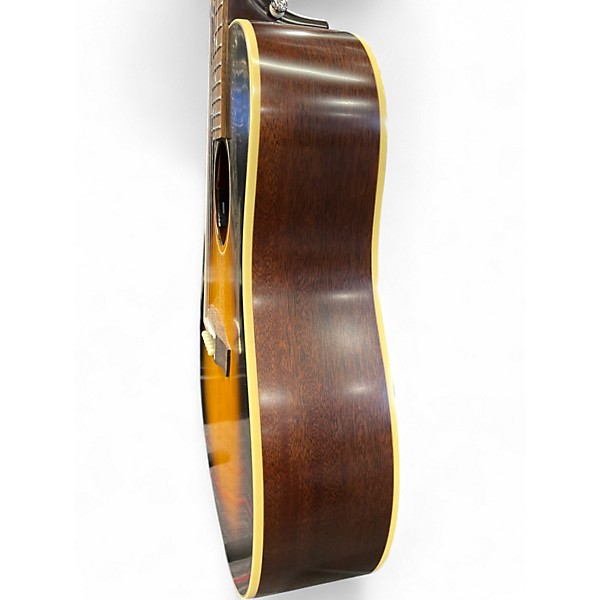 Used Epiphone inspired by gibson J45 2 Color Sunburst Acoustic Electric Guitar