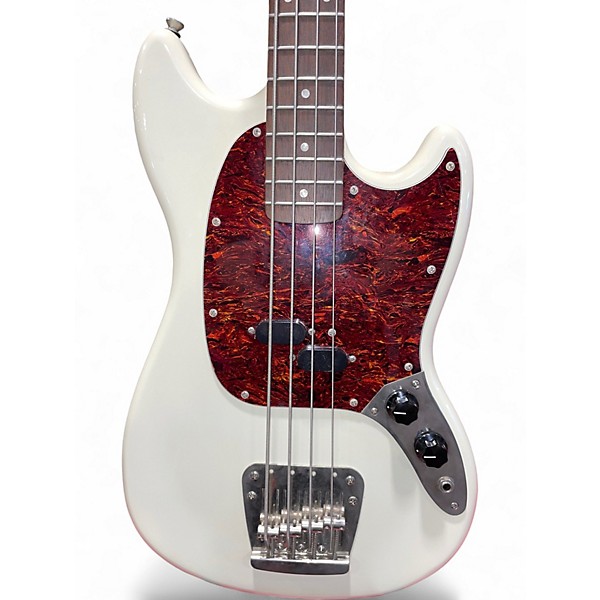 Used Squier Classic Vibe 60s Mustang Bass Alpine White Electric Bass Guitar