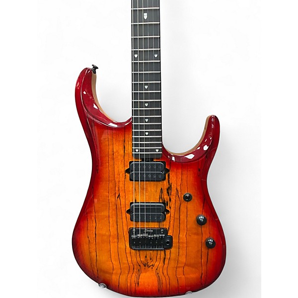 Used Sterling by Music Man JP150D Blood Orange Burst Solid Body Electric Guitar