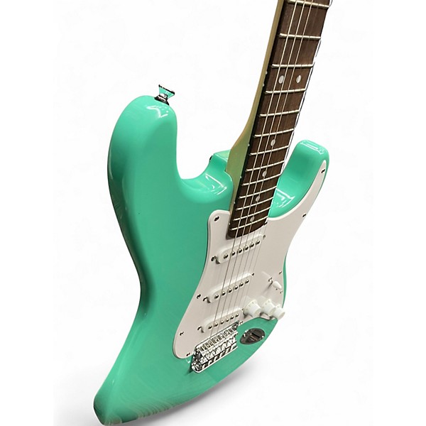 Used Squier Affinity Stratocaster Green Solid Body Electric Guitar