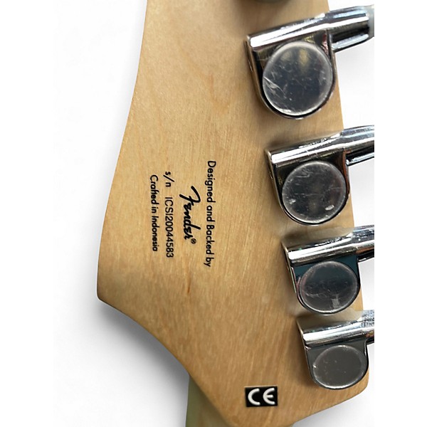 Used Squier Affinity Stratocaster Green Solid Body Electric Guitar