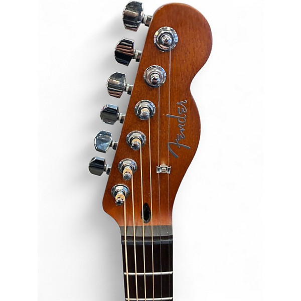 Used Fender ACOUSTASONIC STANDARD TELECASTER Flat Black Acoustic Electric Guitar