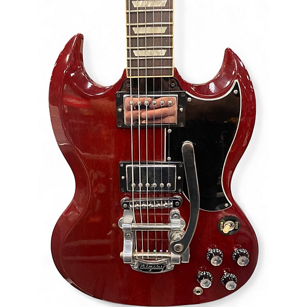 Used 2012 Gibson 61' REISSUE SG WITH BIGSBY RED Solid Body Electric Guitar
