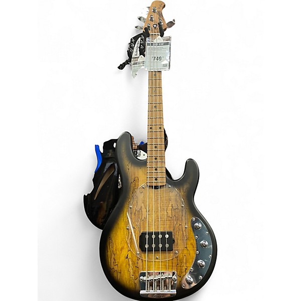 Used Sterling by Music Man Ray34PB Spalted Maple Electric Bass Guitar